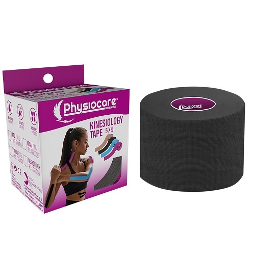 PHYSIOCARE KINESIOLOGY TAPE NEGRO 5MX5CM