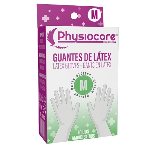 PHYSIOCARE GUANTE LATEX MED (10 unid)