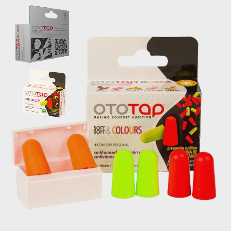 OTOTAP TAPONES ESPUMA COLORES 6u