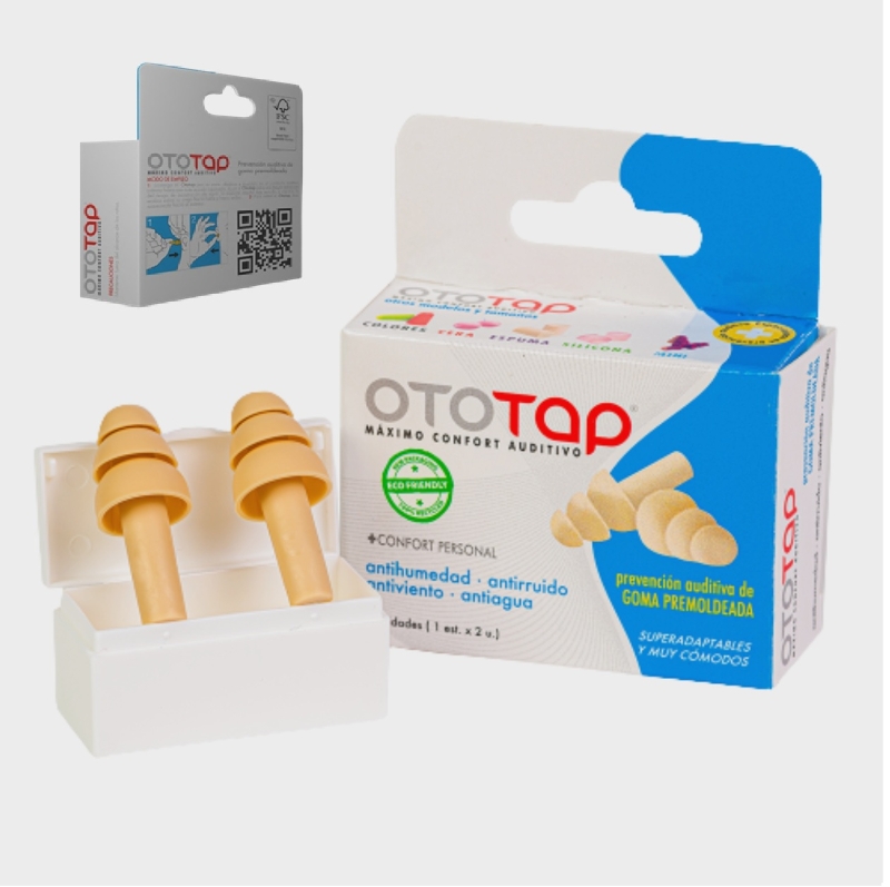 OTOTAP TAPONES GOMA PREMOLDEADA 2u