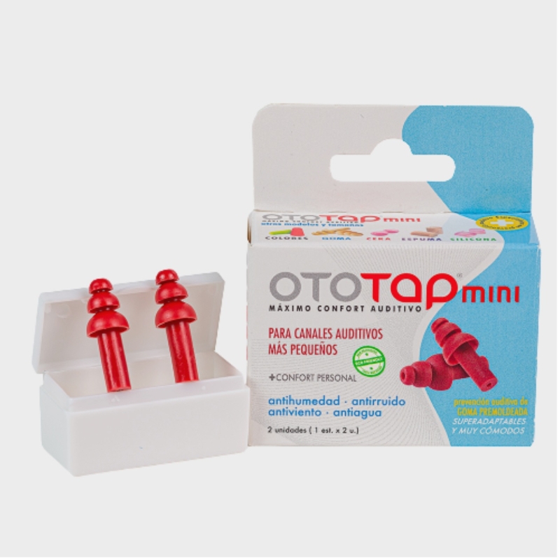 OTOTAP TAPONES GOMA PREMOLDEADA MINI 2u